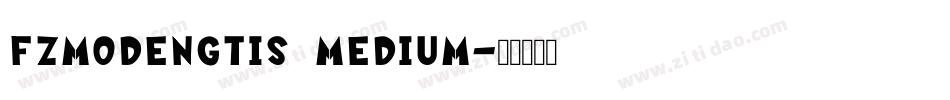 FZMoDengTiS Medium字体转换
